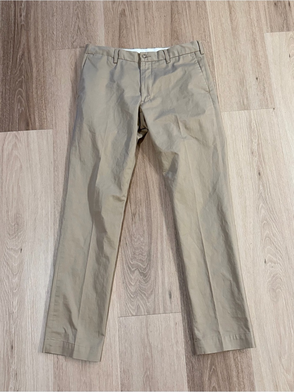Polo Ralph Lauren Men’s Tan Chino Pants Stretch Slim Fit size 31x32 Casual